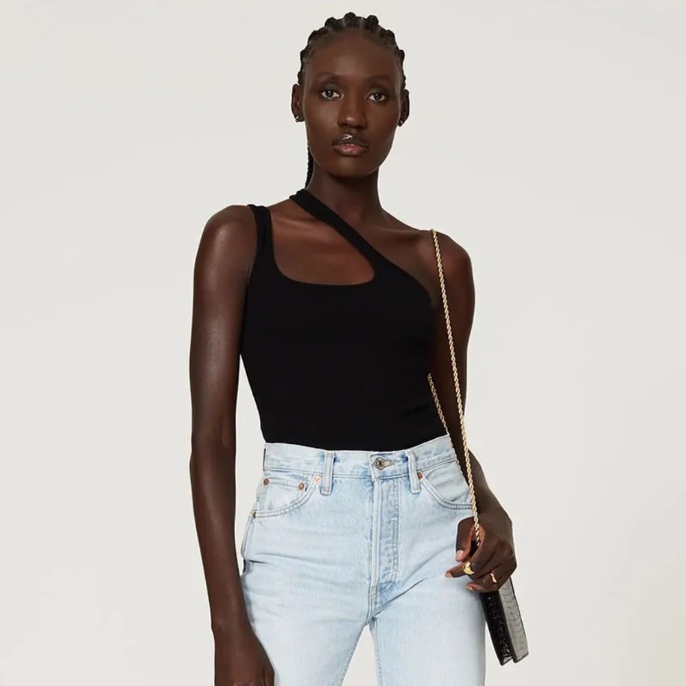 Atoir Black Asymmetric Tank Top